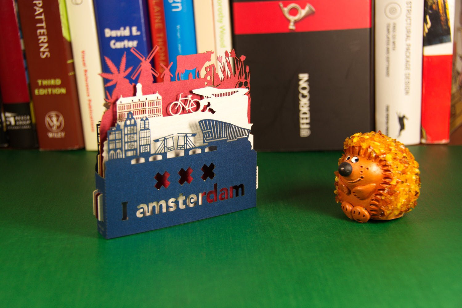 The Amsterdam Flag, Amsterdam, Netherlands pop-up card - ColibriGift