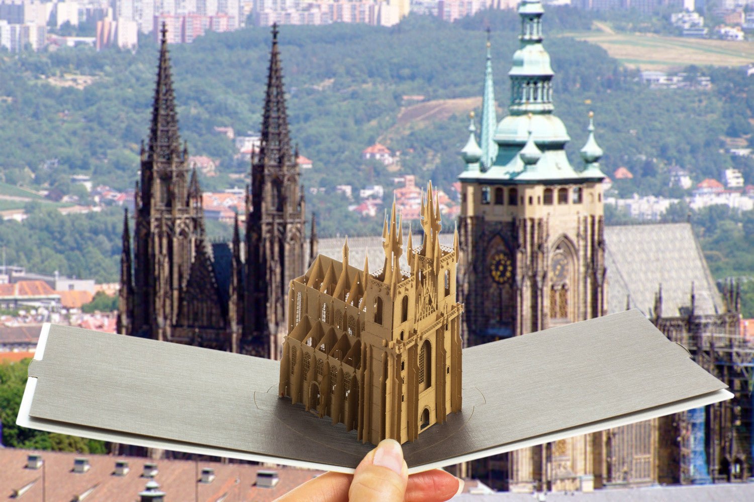 The Church of Our Lady before Tyn, Prague, Czech Republic pop-up card - ColibriGift