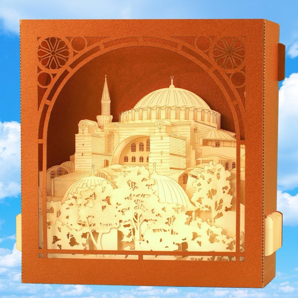 The Hagia Sophia, Istanbul, Turkey pop-up card - ColibriGift
