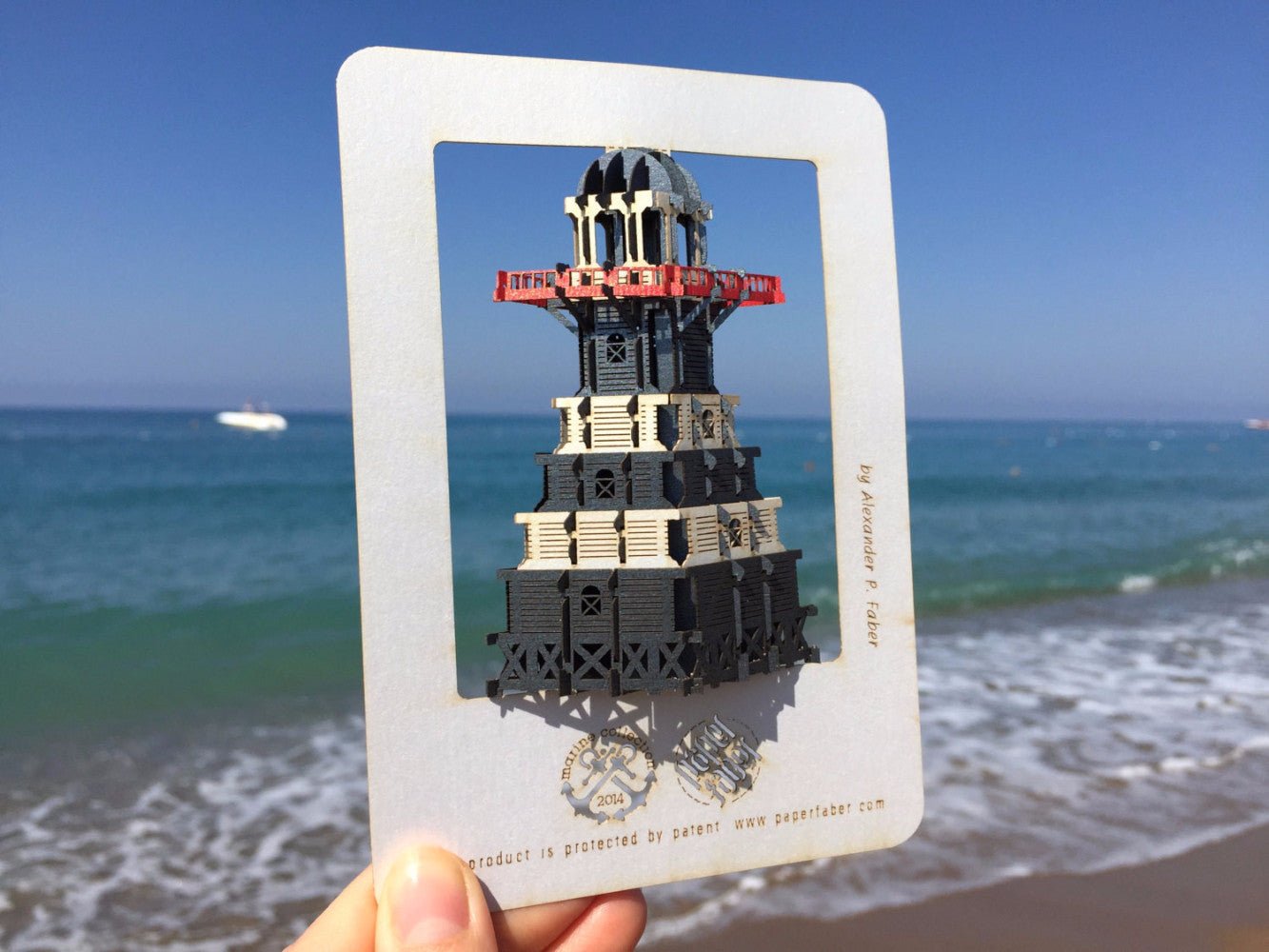 The Lighthouse 3D model pop-up card - ColibriGift
