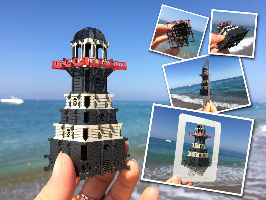The Lighthouse 3D model pop-up card - ColibriGift