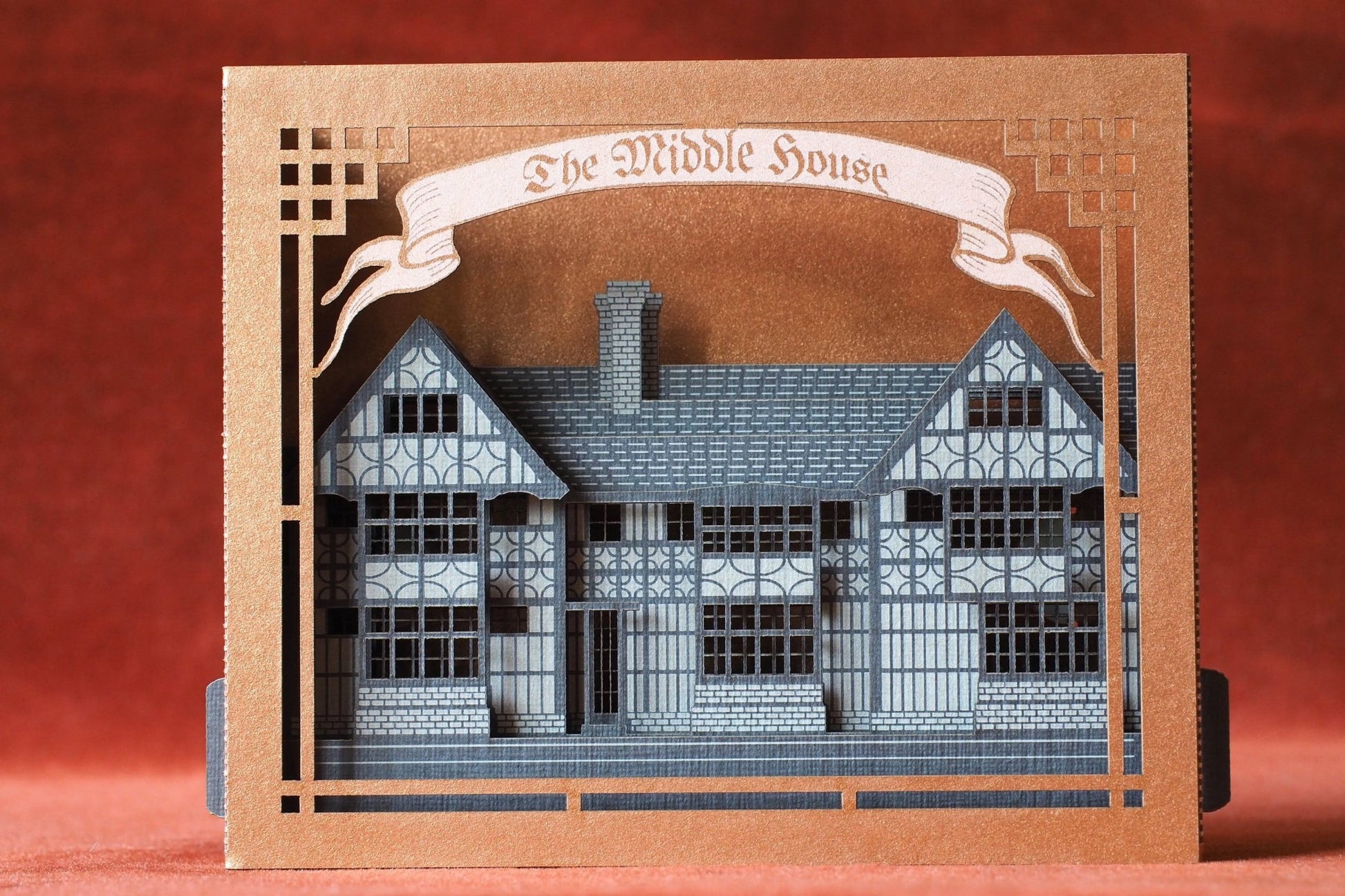 The Middle House Mayfield United Kingdom pop-up card - ColibriGift