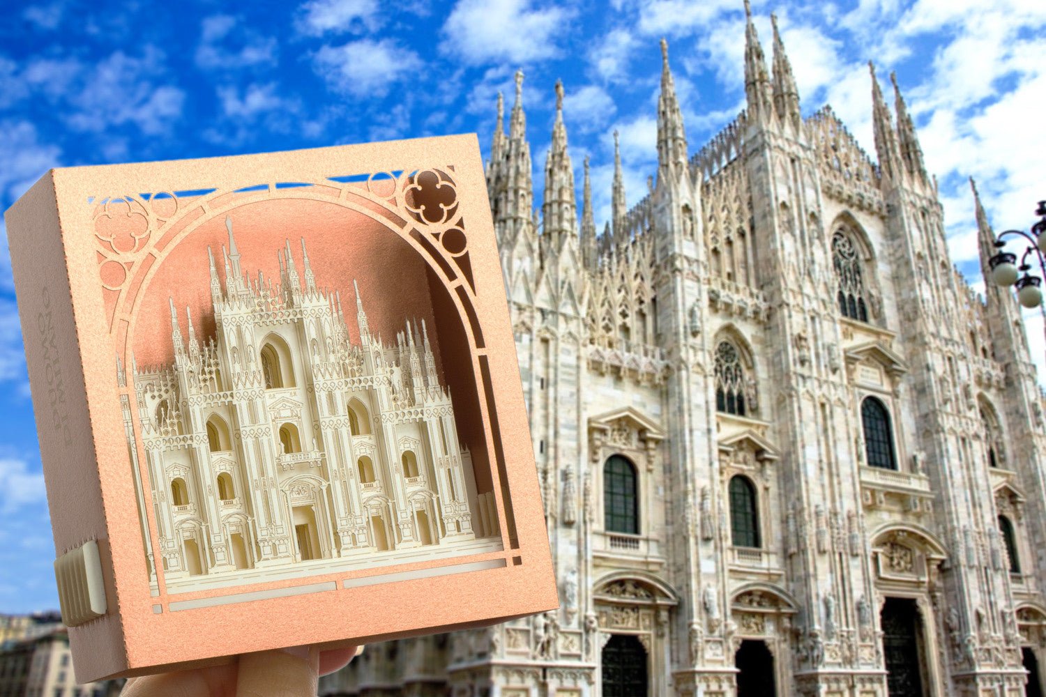 The Milan Cathedral, Milan, Italy pop-up card - ColibriGift