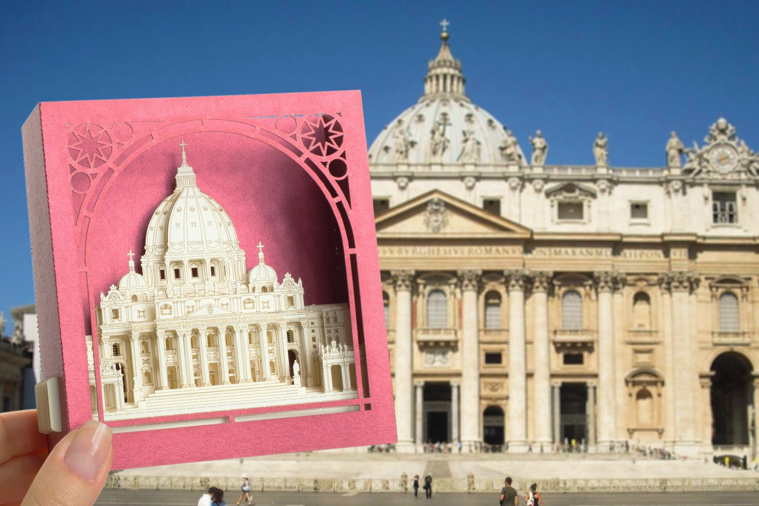 The Saint Peter's Basilica, Rome, Italy pop-up card - ColibriGift