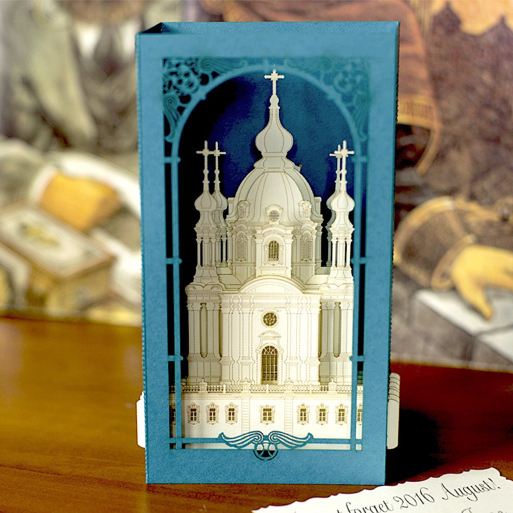 The St. Andrew's Church, Kyiv, Ukraine pop-up card - ColibriGift
