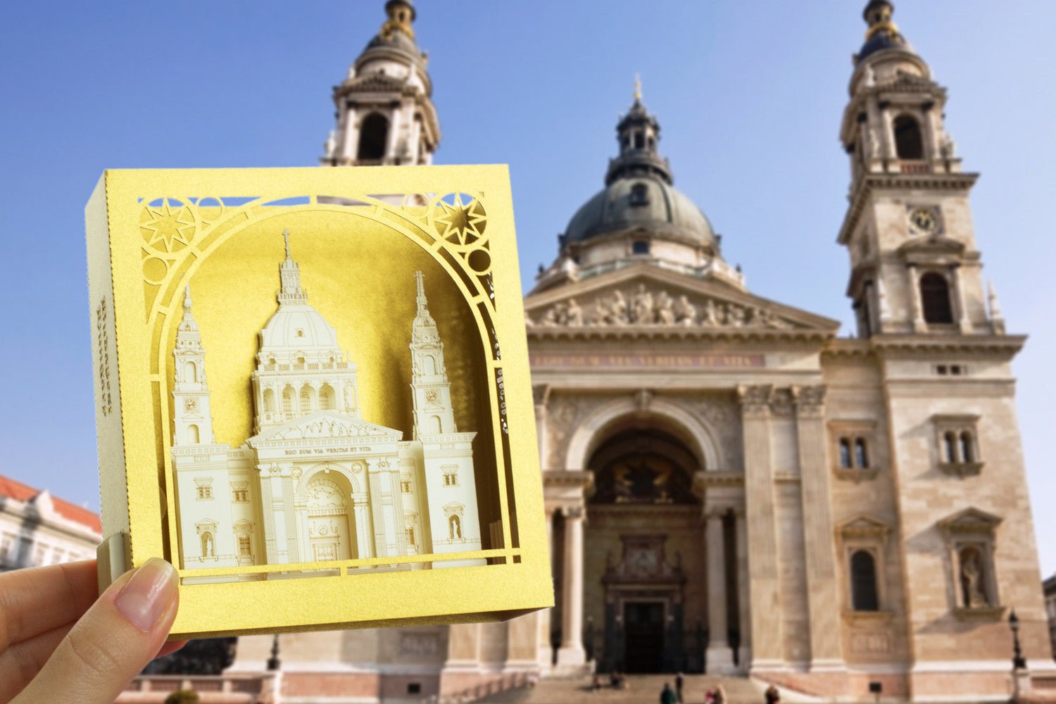 The St. Stephen's Basilica, Budapest, Hungary pop-up card - ColibriGift
